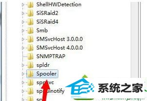 定位注册表 win10系统打印机不能打印提示“print spooler错误”的解决方法
